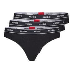 Hugo BOSS Dámská tanga 3Pack Stripe Velikost: L 50469681-001