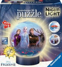 Ravensburger RAVENSBURGER 3D Svítící puzzleball Ledové království 2, 72 dílků