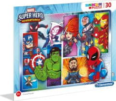 Clementoni  Puzzle Marvel Super Hero Adventures: Superhrdinové 30 dílků