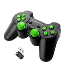 Northix Esperanza - Controller, Wireless - Gladiator - Black / Green 