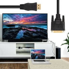 Northix Kabel adaptéru HDMI na DVI 