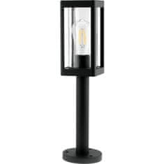 LUMILED Venkovní zahradní lampa E27 černá QUADRA 50cm 