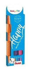 Pentel Popisovač Arts Touch Brush Sign Pen - Cool 4 ks, sada