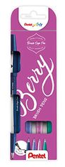Pentel Popisovač Arts Touch Brush Sign Pen - Berry 4 ks, sada