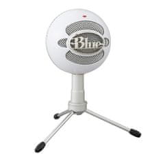 VERVELEY USB mikrofon Blue Snowball iCE Plug 'n Play pro nahrávání, streamování, podcasting a hraní her na PC a Macu - bílý