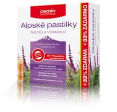 Cemio Cemio Alpské pastilky ŠALVĚJ+VIT.C 30+10