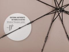 Perletti Dámský skládací manuální ekologický deštník Listy