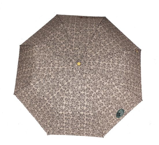 Perletti Dámský skládací manuální ekologický deštník Větvičky