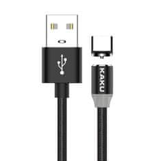 Kaku Datový kabel Magnetický kabel USB typu C 3A 1m KAKU Hedong (KSC-306) černý