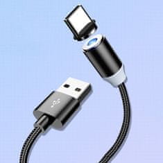 Kaku Datový kabel Magnetický kabel USB typu C 3A 1m KAKU Hedong (KSC-306) černý