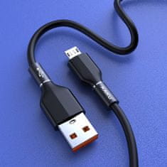 Kaku Datový kabel micro USB KAKU Aluminium Alloy Fast (KSC-452) 3,2A 1,2m - černý