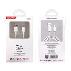 Kaku Datový kabel micro USB KAKU (KSC-110) 5A 1,2m - bílý