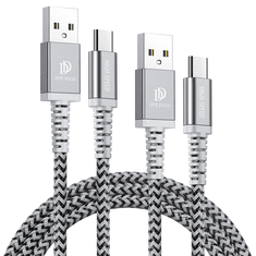 Dux Ducis Datový kabel 2 kusy Dux Ducis 2A 1m+2m KII-PRO nylon černý