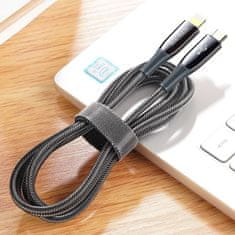 Dux Ducis Datový kabel iPhone Lightning 18W 1,2m lightning/USB-C, Dux Ducis - černý