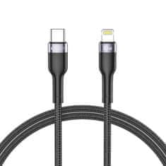 Tech-protect Datový kabel 3A PD30W 1m USB-C - Lightning Tech-Protect Ultraboost černý