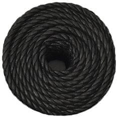 Greatstore Pracovní lano černé 20 mm 100 m polypropylen
