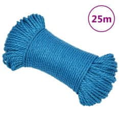 Greatstore Pracovní lano modré 6 mm 25 m polypropylen
