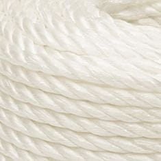 Greatstore Pracovní lano bílá 10 mm 250 m polypropylen