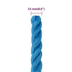 Greatstore Pracovní lano modré 14 mm 25 m polypropylen