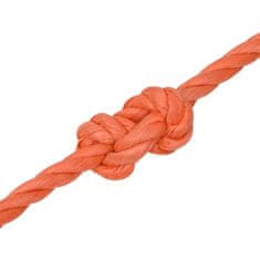 Vidaxl Pracovní lano oranžové 10 mm 25 m polypropylen