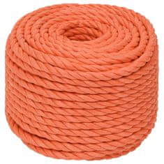 Greatstore Pracovní lano oranžové 20 mm 100 m polypropylen