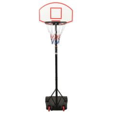 Vidaxl Basketbalový koš bílý 216–250 cm polyethylen