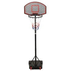 Vidaxl Basketbalový koš černý 216–250 cm polyethylen