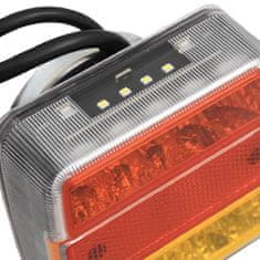 Greatstore Světla na přívěs 2 ks červená 10,5x7,5x10 cm 12V LED žárovky