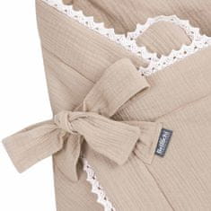 Bellochi Muslin Beige / Zavinovací Přikrývka Mušelín béžová