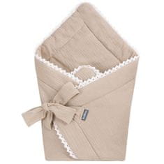 Bellochi Muslin Beige / Zavinovací Přikrývka Mušelín béžová