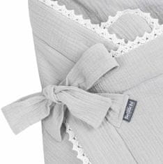 Bellochi Muslin Grey / Zavinovací Přikrývka Mušelínově šedá