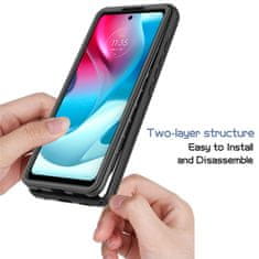 Techsuit Pouzdro Motorola Moto G71 5G Techsuit - Defense360 Pro + ochrana obrazovky, černé