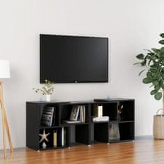 Vidaxl TV skříňka černá s vysokým leskem 104 x 30 x 52 cm dřevotříska