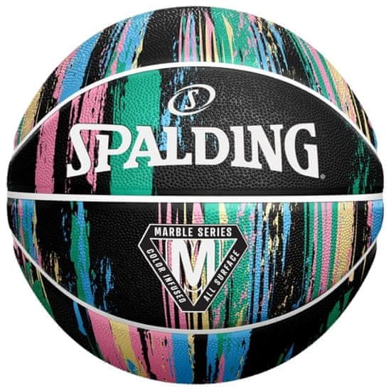 Spalding Míče basketbalové černé 7 Marble