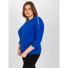 RELEVANCE Dámská halenka s nápisy plus size LATONYA tmavě modrá RV-BZ-8459.10X_393431 Univerzální