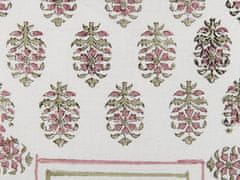 Beliani Bavlněný polštář s geometrickým vzorem a střapci 45 x 45 cm vícebarevný SETOSA