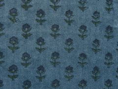 Beliani Sametový polštář 45 x 45 cm tmavě modrý RIBES