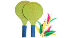 Merco Multipack 4ks Battledore dřevěné pálky na badminton zelená
