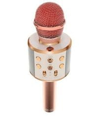 WSTER  WS 858 Karaoke bluetooth mikrofon růžová