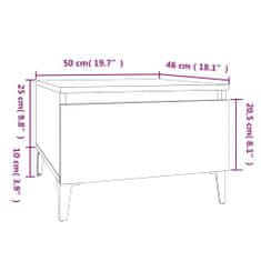 Vidaxl Odkládací stolky 2 ks dub sonoma 50x46x35 cm kompozitní dřevo