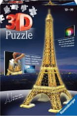 Ravensburger RAVENSBURGER Svítící 3D puzzle Noční edice Eiffelova věž 216 dílků