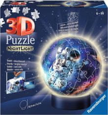 Ravensburger RAVENSBURGER 3D Svítící puzzleball Astronaut 72 dílků