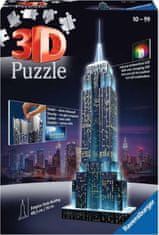 Ravensburger RAVENSBURGER Svítící 3D puzzle Noční edice Empire State Building 216 dílků