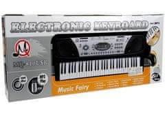 Lean-toys Varhany Keyboard + Mikrofon Napájecí Adaptér Mq-810 Mp3