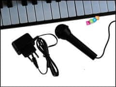 Lean-toys Varhany Keyboard + Mikrofon Napájecí Adaptér Mq-810 Mp3