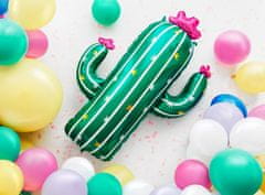 PartyDeco Fóliový balónek supershape Kaktus 60x82cm