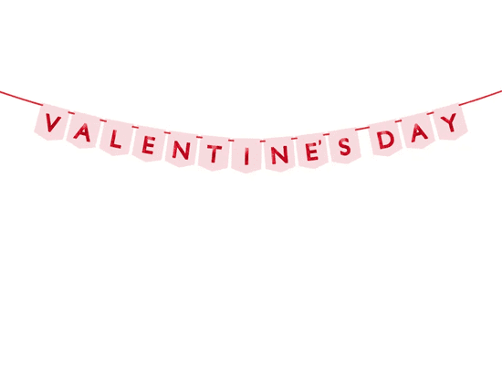 PartyDeco Banner Valentines Day 150x13cm