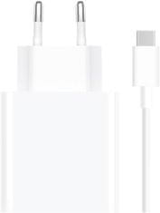 Xiaomi síťová nabíječka, 120W, bílá + USB-C kabel, bílá