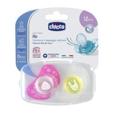 Chicco PHYSIO AIR silikonový dudlík, růžový, 16m +, 2ks