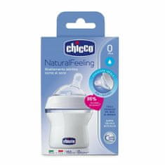 Chicco Natural Feeling dětská kojenecká láhev bílá 150ml, od 0m +